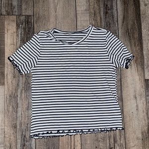 Striped american eagle top
